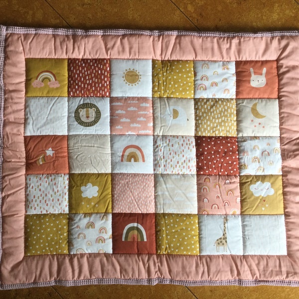 Krabbeldecke, Babydecke, Patchwork