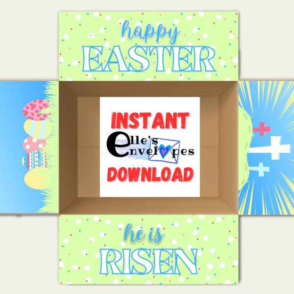 Easter Care Package / Instant Download / Printable / College / Box Flaps / Shipping / Flat Rate USPS box / Missionary / Christ is Risen