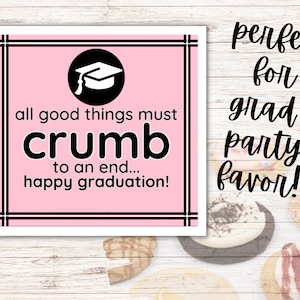 Crumbl cookies tag/Printable/Cookie Tag/Instant Download/Grad Party Gift/Crumbl gift/student gift/Graduation gift/CRUMBL Cookies