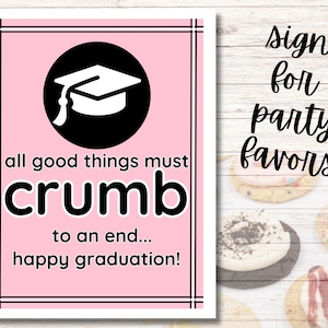 Crumbl cookies tag/Printable/Cookie Tag/Instant Download/Grad Party Gift/Crumbl gift/student gift/Graduation gift/CRUMBL Cookies