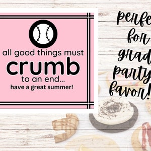 Crumbl cookies tag/Printable/Cookie Tag/Instant Download/Softball Gift/Crumbl gift/player gift/End of season gift/CRUMBL Cookies