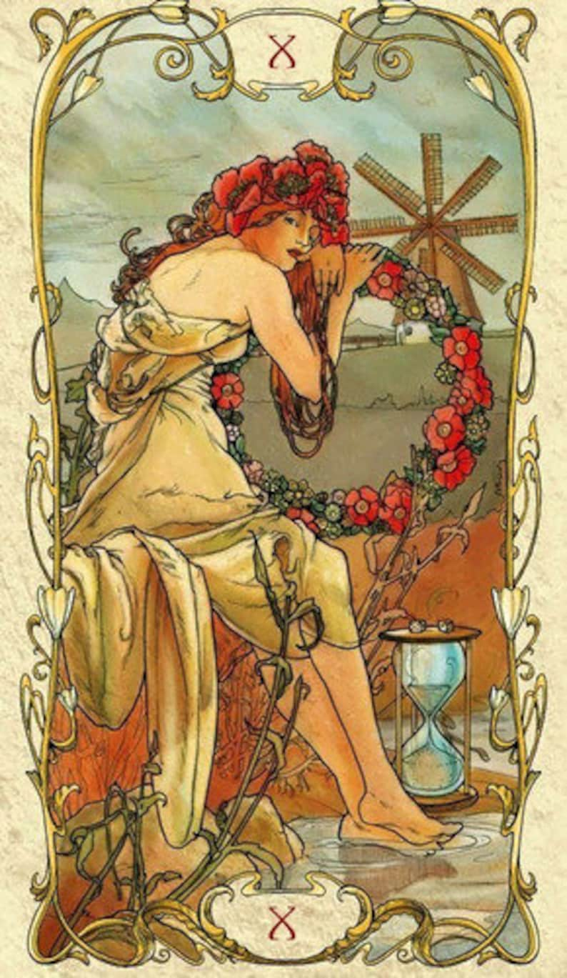 Старшие арканы 10. Таро альфонса мухи. Tarot mucha (Таро альфонса мухи).