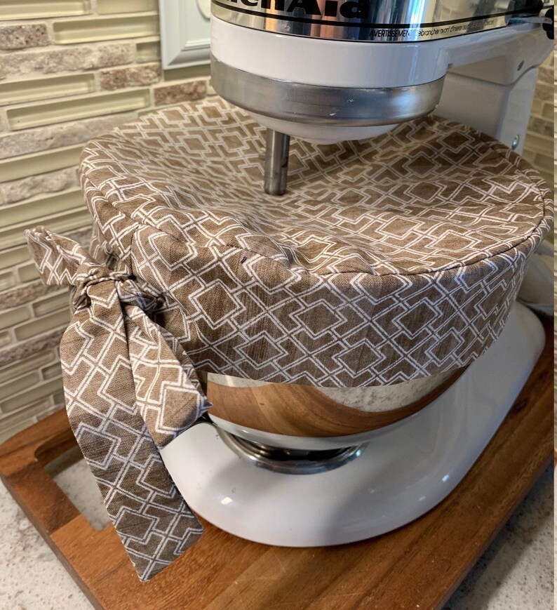 Stand Mixer Bowl Cover With Ribbon Exact Fit Kitchenaid Mixer Etsy