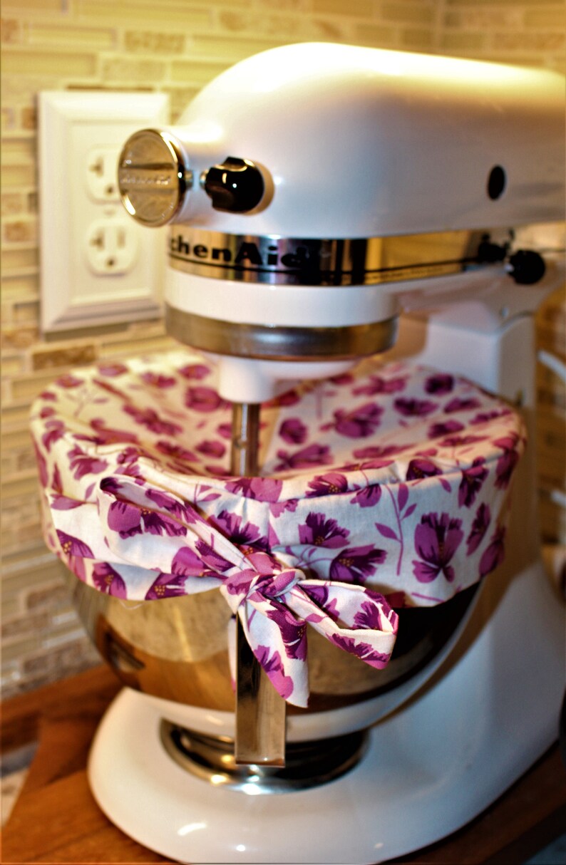 Stand Mixer Bowl Cover With Ribbon Exact Fit Kitchenaid Mixer Etsy