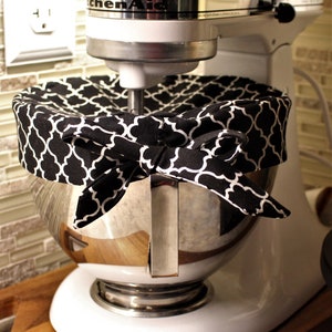 Stand Mixer Bowl Cover with Ribbon, Exact Fit KitchenAid Mixer Bowl Cover, Handmade KitchenAid Mixer Cover