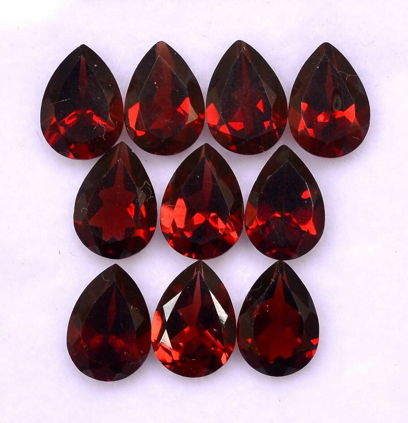 Details about   Lovely Lot Natural Garnet Mozambique 4X6 mm Pear Faceted Cut Loose Gemstone 