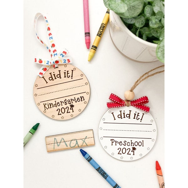 Pre-School Graduation Ornament, Kindergarten Graduation Ornament, Pre-K Graduation Ornament, Keepsake Ornament Gift