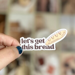 Prendiamo questo adesivo pane / Adesivo pane divertente / Adesivo a tema pane