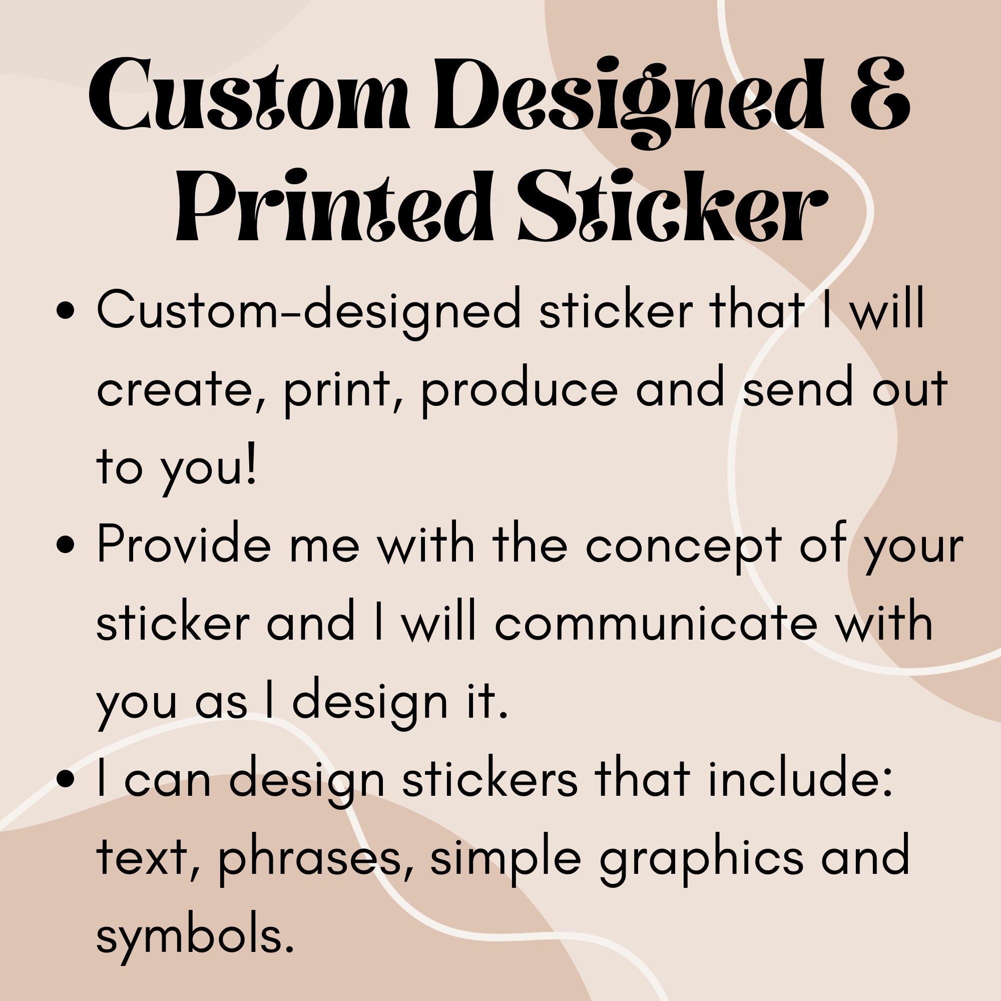 Custom Designed and Printed Sticker/stickers Custom Made Stickers Custom Designing, Printing