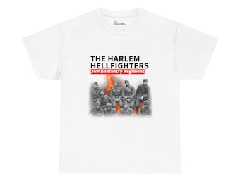Maglietta Harlem Hellfighters / 369° Reggimento di Fanteria Prima Guerra Mondiale / Maglietta militare Black History / Men of Bronze / theRESISTANCE.
