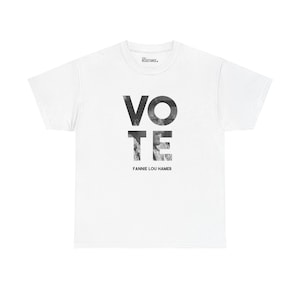 Fannie Lou Hamer VOTE Unisex Tee | Voting Rights Shirt | Civil Rights & Black History Apparel | theRESISTANCE.