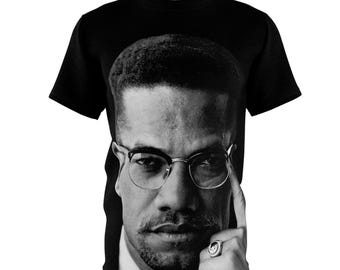 Malcolm X Unisex Tee | Black History Shirt | Civil Rights and Human Rights | By Any Means | theRESISTANCE.