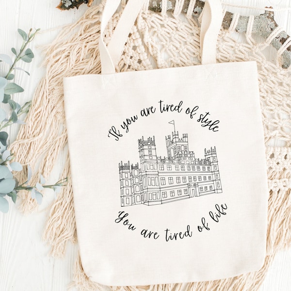 Downton Abbey Tote Bag | British Period Drama | Literary Gifts