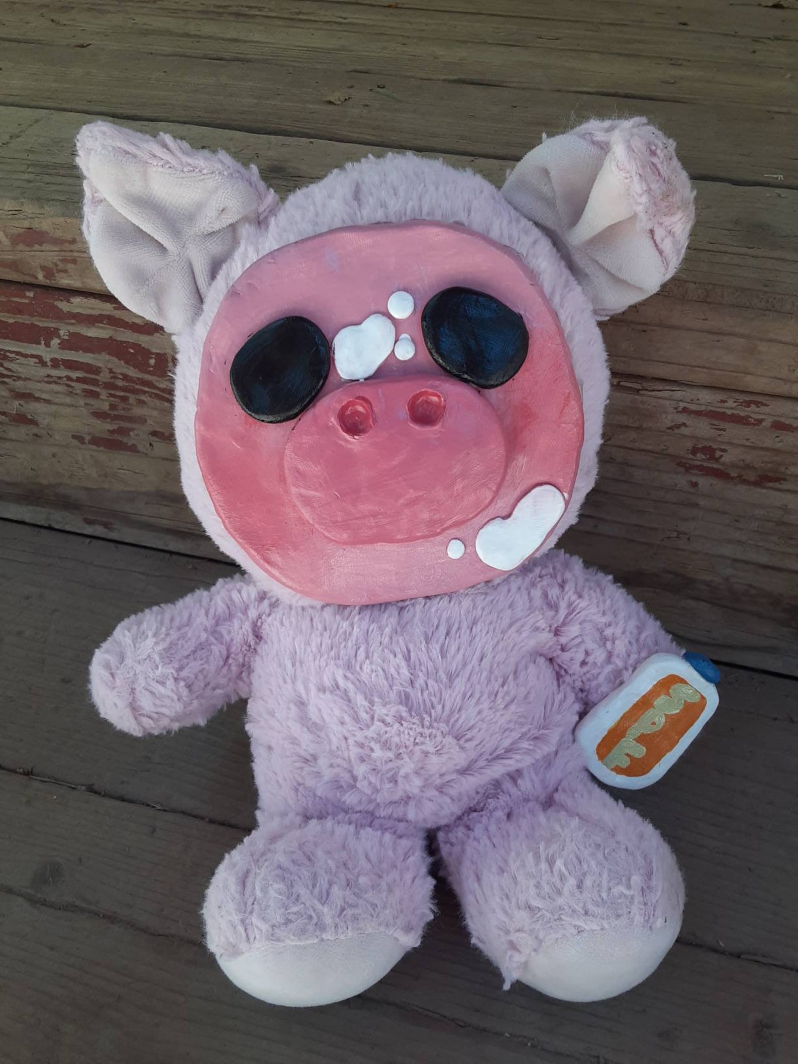Clay face plush clay face stuffed animal clay face pig Etsy