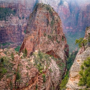 Full View of Angel’s Landing, Zion National Park, Utah. Available in multiple formats.