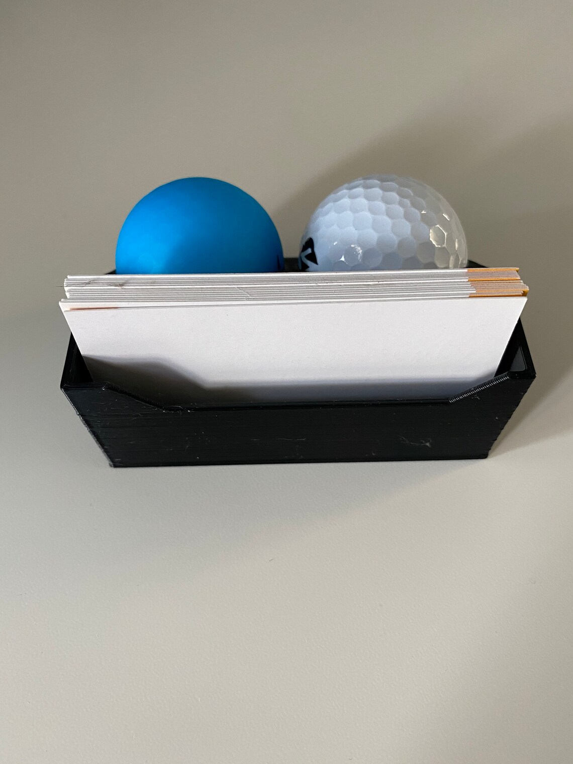 3D printed card/golf ball holder with cut out for card Etsy