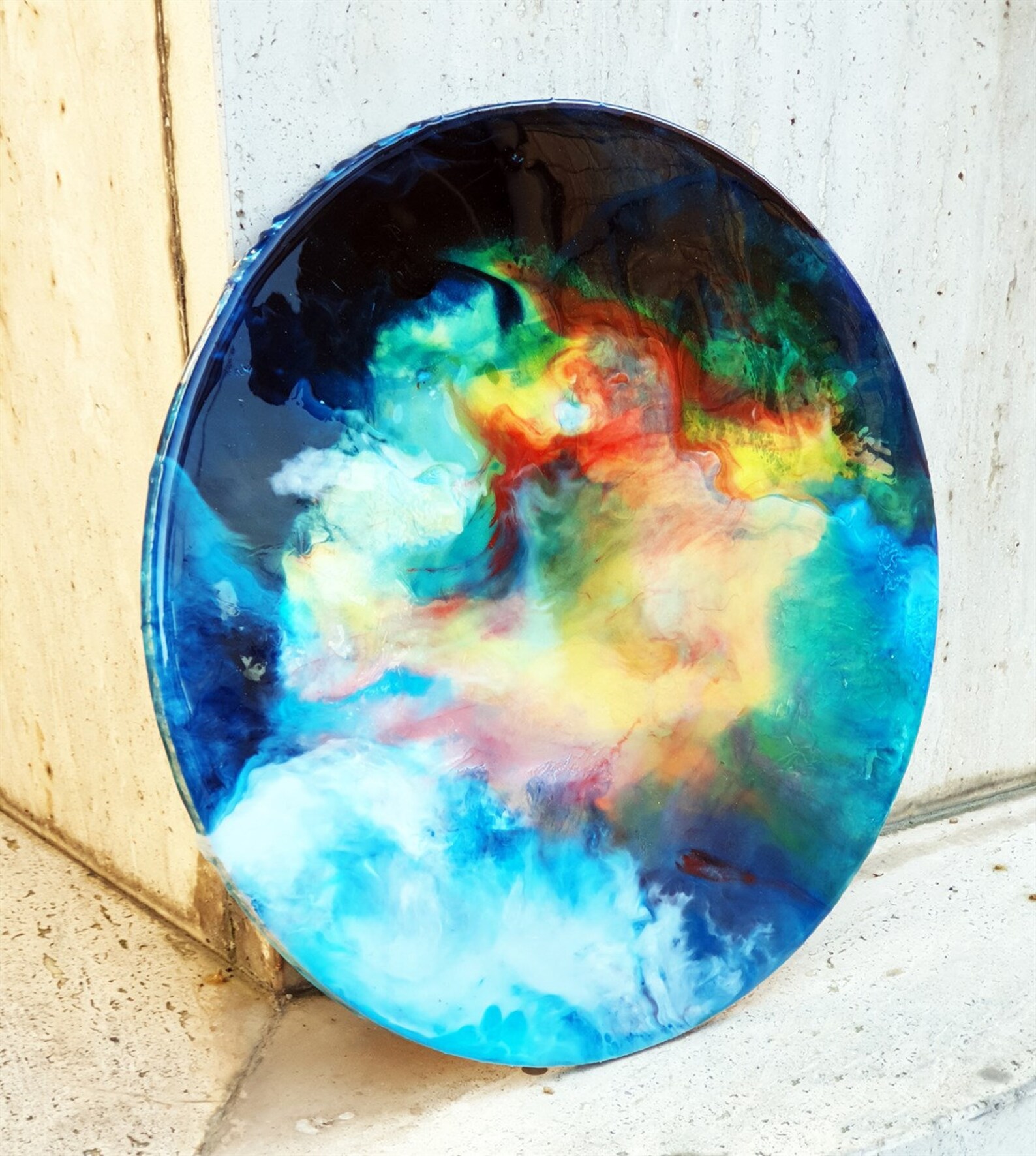 Colorful Resin Wall Decor Unique Home Decoration EpoxyTable Etsy