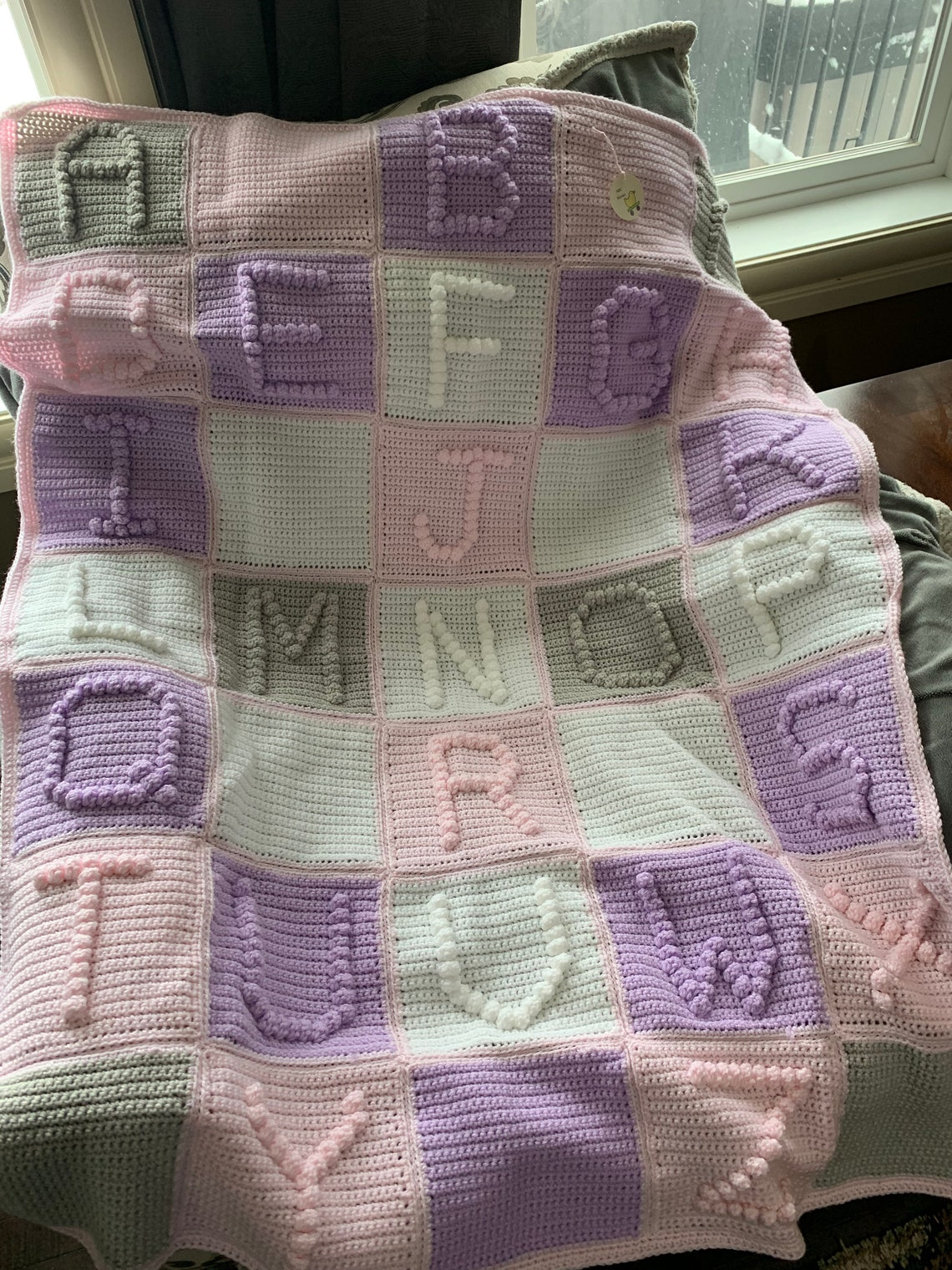 ABC Baby Blanket Etsy