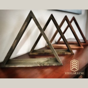 Shabby Chic Wooden Triangle Shelves
