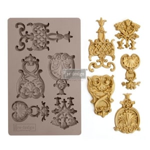 NEW Regal Emblems Mould by redesign with Prima, *Food Safe*, Resin, Clay, Furniture Embellishments