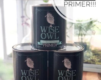Stain eliminating primer by Wise Owl - Clear, White, Gray and dark gray