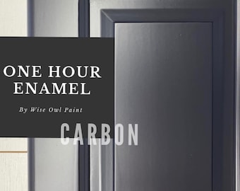 Carbon-One Hour Enamel Wise Owl Paint perfect for cabinets, furniture and walls. Quick drying and self leveling