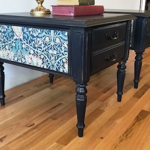 SOLD - Pair of Vintage Solid Maple Ethan Allen End Tables, Sold as a Set