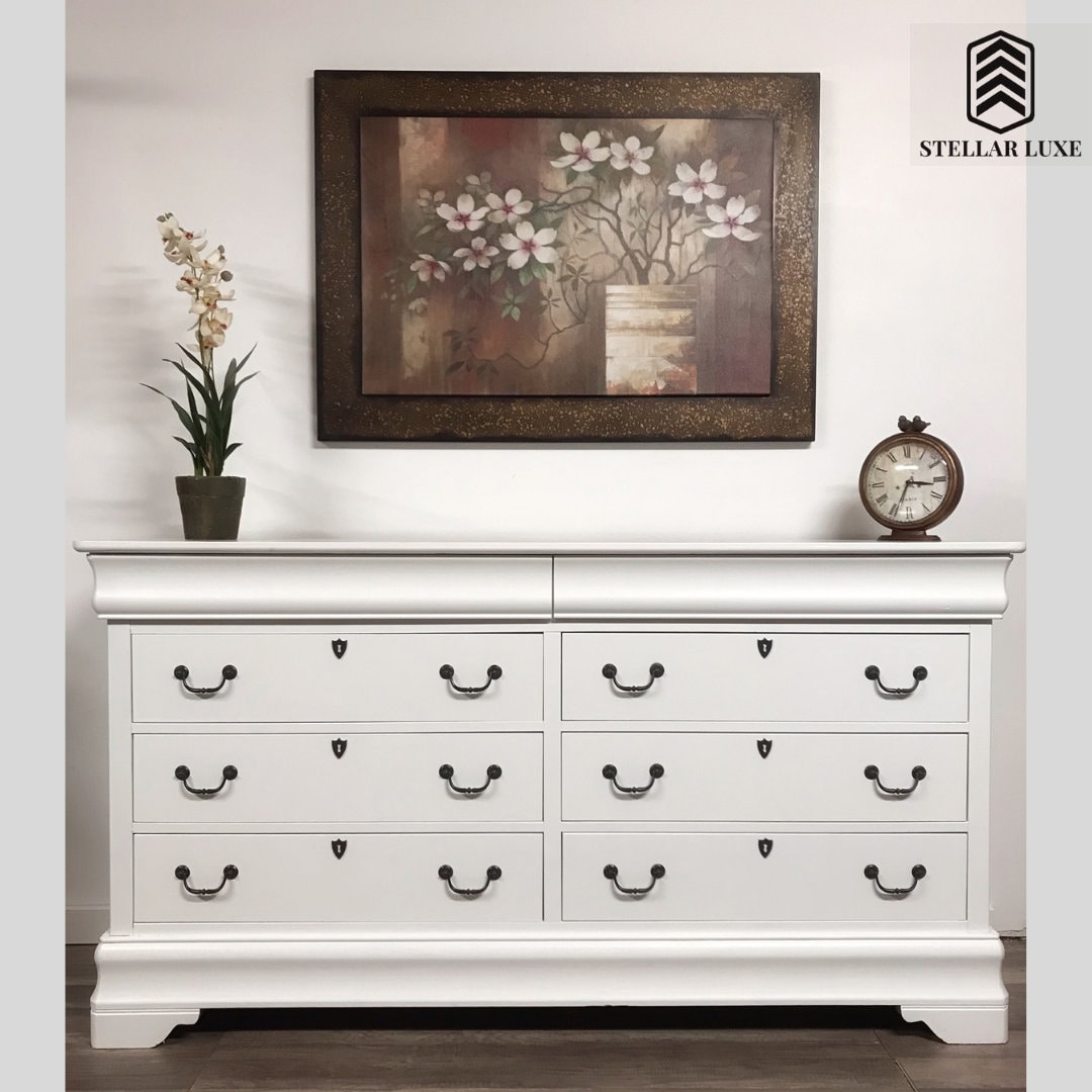 Weathered 2024 white dresser
