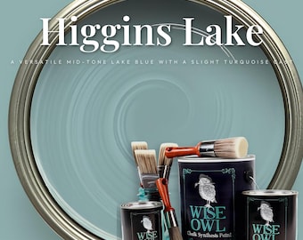 Chalk Paint for Furniture, Higgins Lake Wise Owl Paint, Kitchen Cabinet Paint, Mineral Paint, Zero VOC, Pint Quart Gallon - No Sanding
