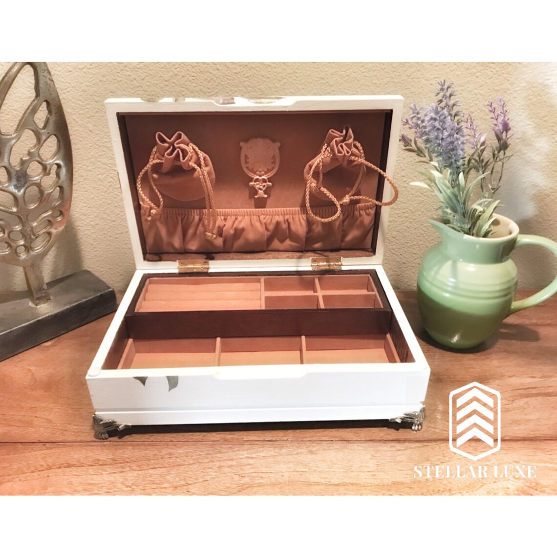 Floral Jewelry Box Etsy