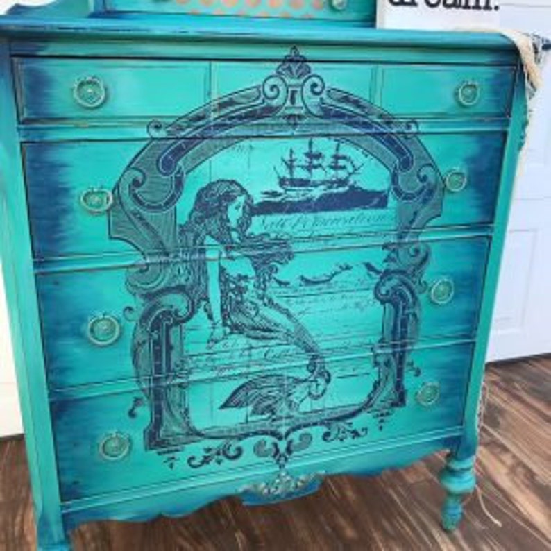 NEW MERMAID on Transfers for Furniture Furniture Decals Etsy