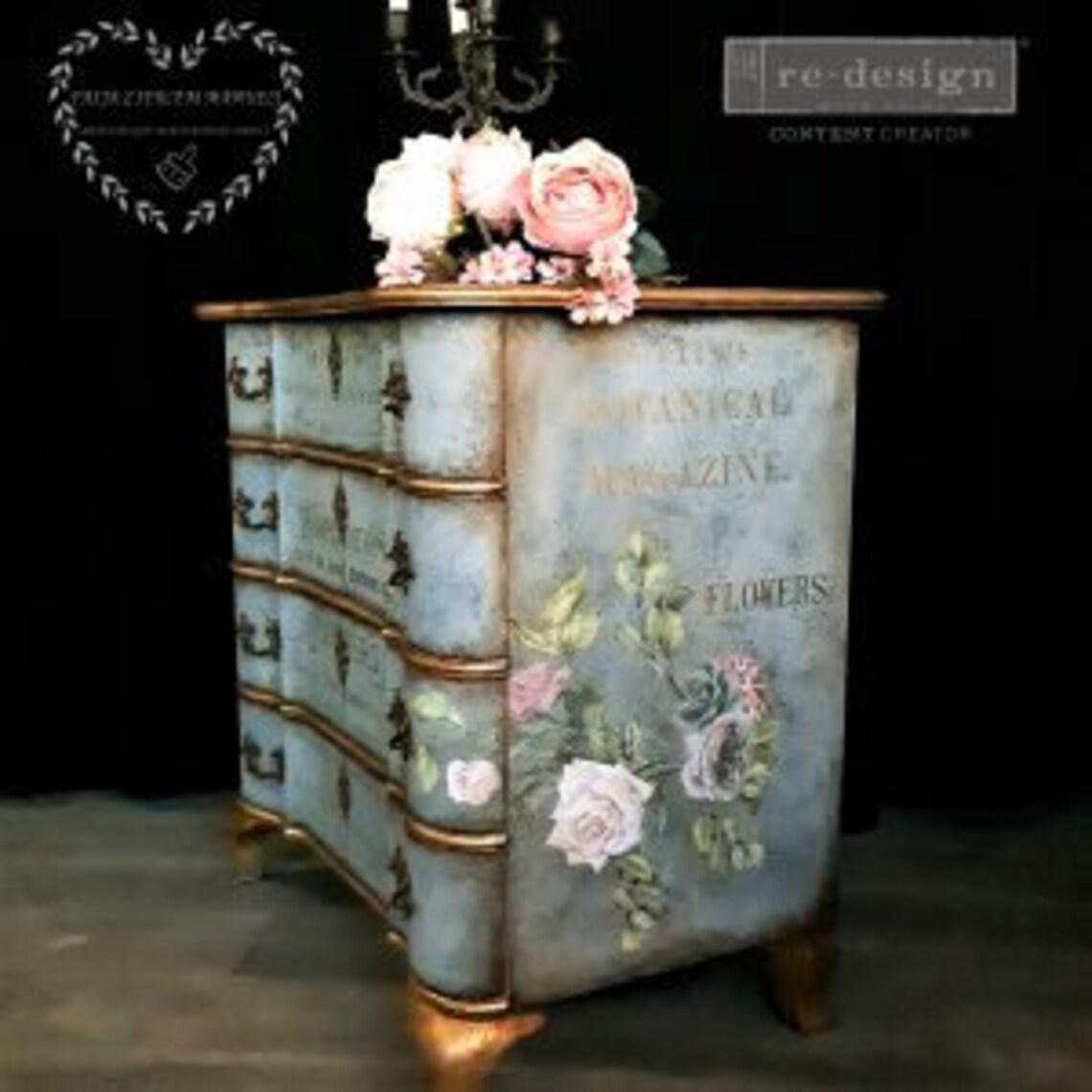 NEW FLOWER COLLECTOR Gold Botanical Rub On Transfers For Etsy