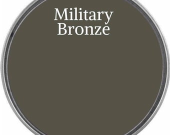 Bronze militaire - Peinture de synthèse de craie de hibou sage