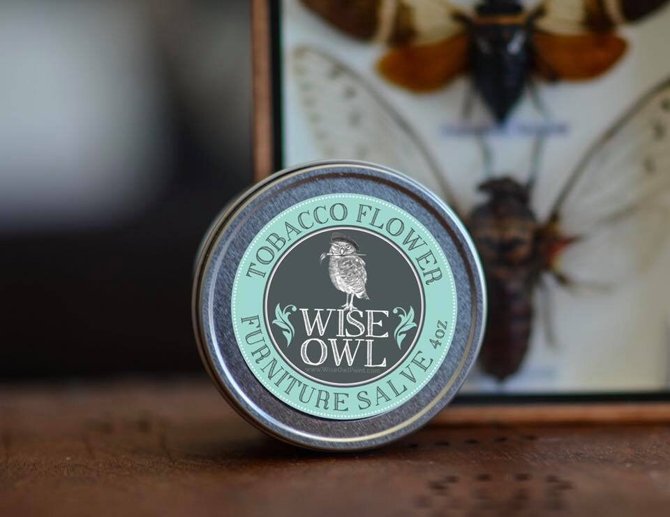 White Tea Wood Salve Wise Owl Paint, Wise Owl Salve, Wood Restore,  Furniture Salve, Leather Conditioner, Wood Conditioner 