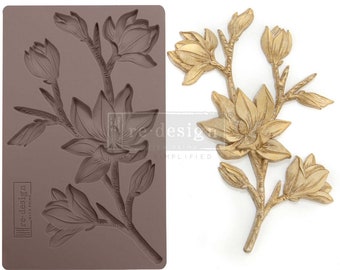 NEW - FOREST FLORA Mould by redesign with Prima, *Food Safe*, Resin, Clay, Furniture Embellishments