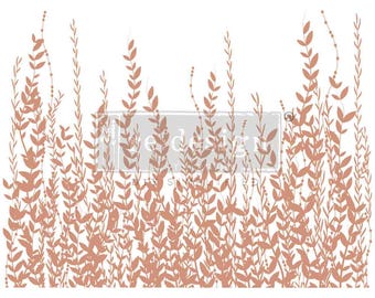 New - Rose Gold Foil IN THE FIELD Foil Kacha Rub On Transfers For Furniture,  ReDesign With Prima Transfers, Furniture Transfers