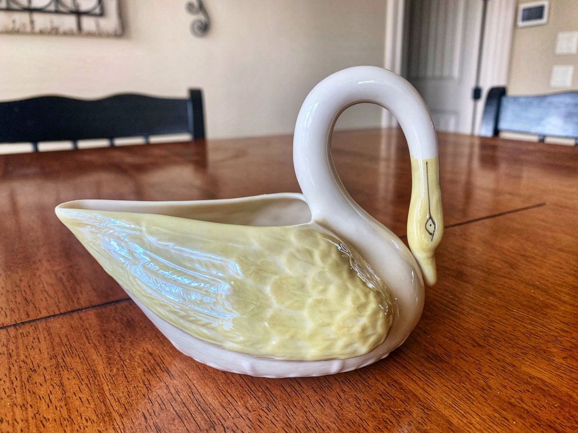 Vintage Belleek Swan Gravy/sauce/creamer 6th Green Mark Etsy