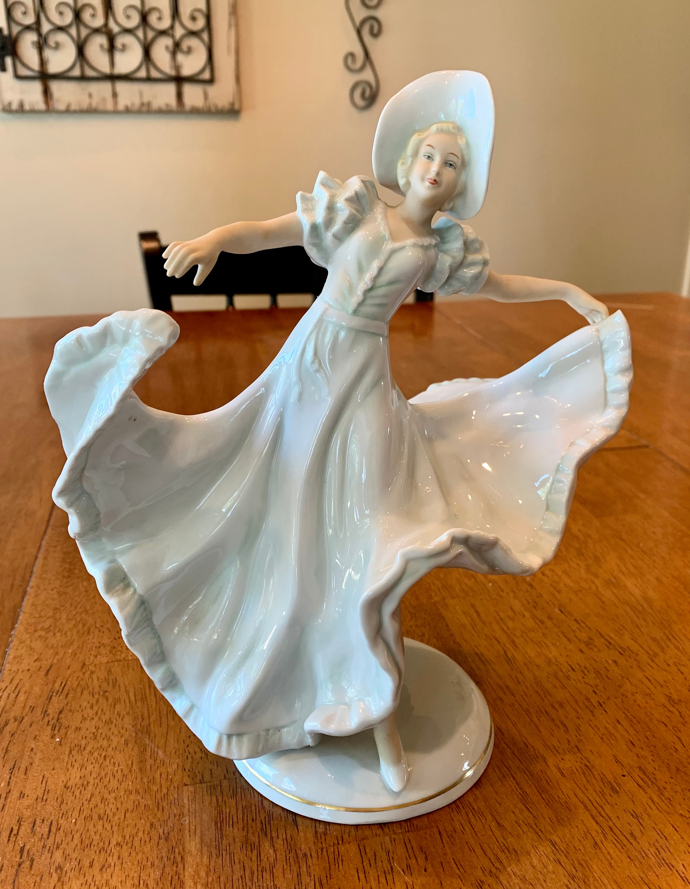 Vintage Schaubach Kunst Porcelain West Germany Lady Dancing