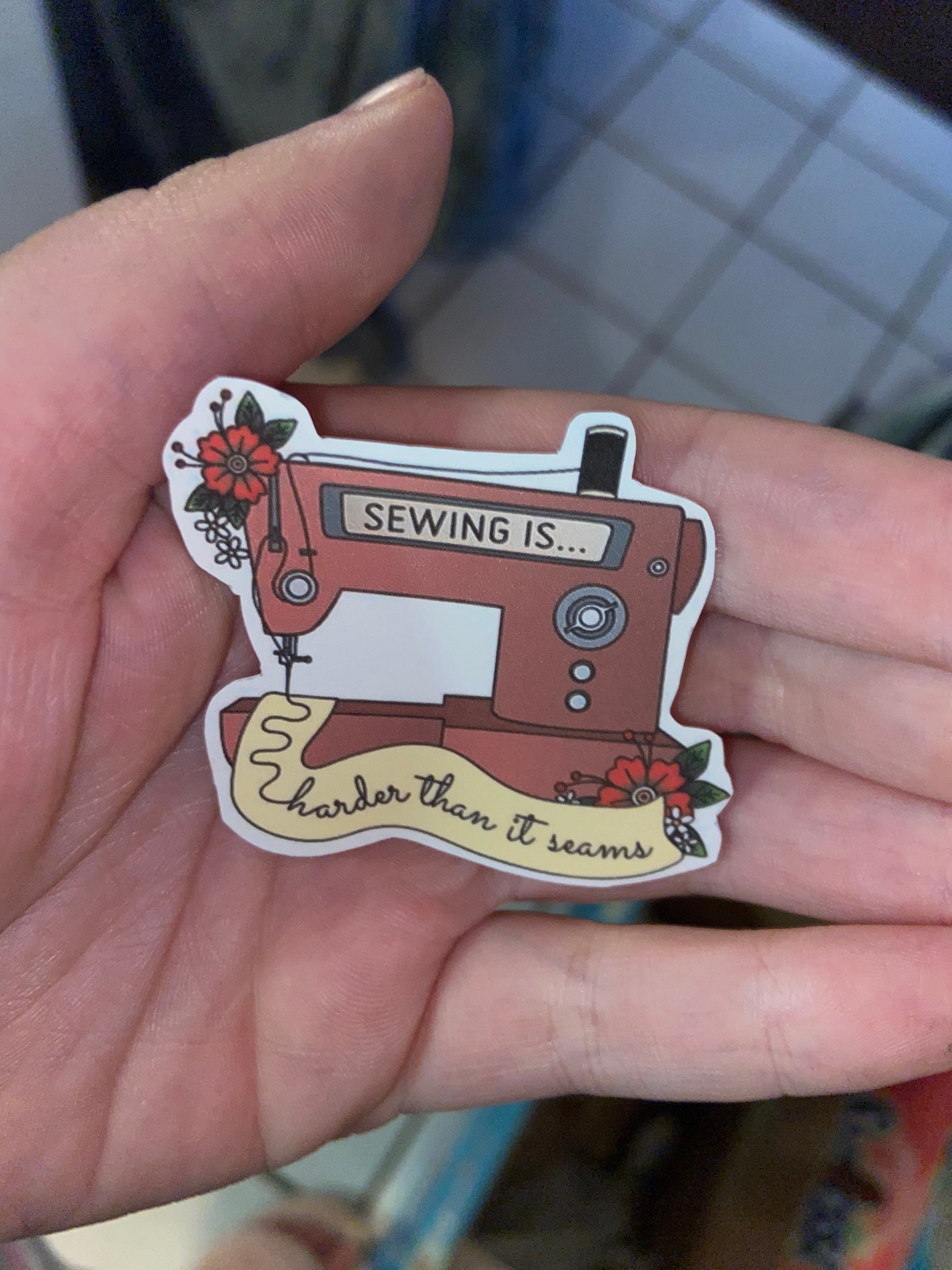 Sewing Sticker Sewing Machine Stickers Gifts for Seamstress Etsy New