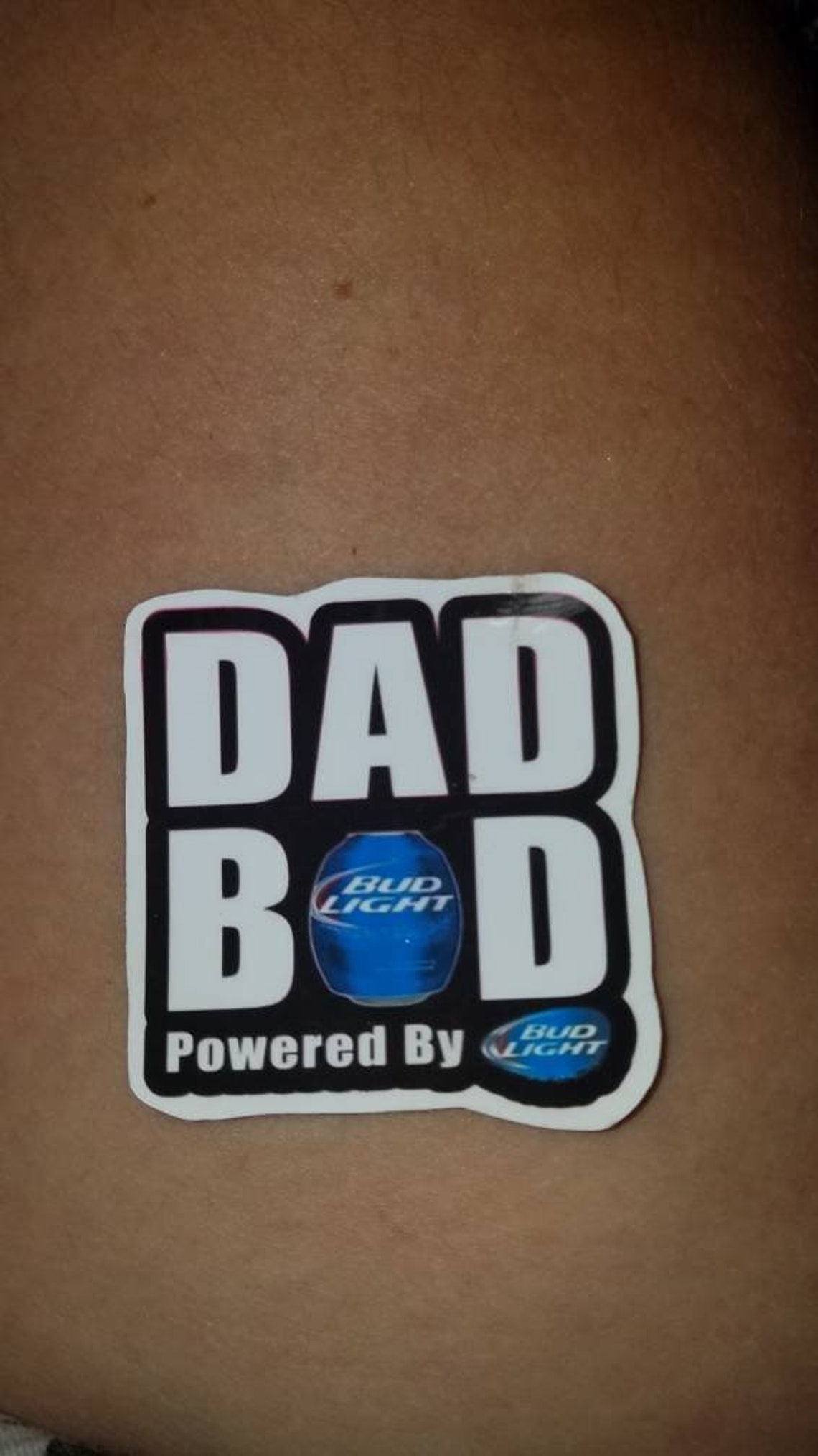 Dad Bod Sticker Funny Gag Gifts for Dad Bud Light Sticker Etsy