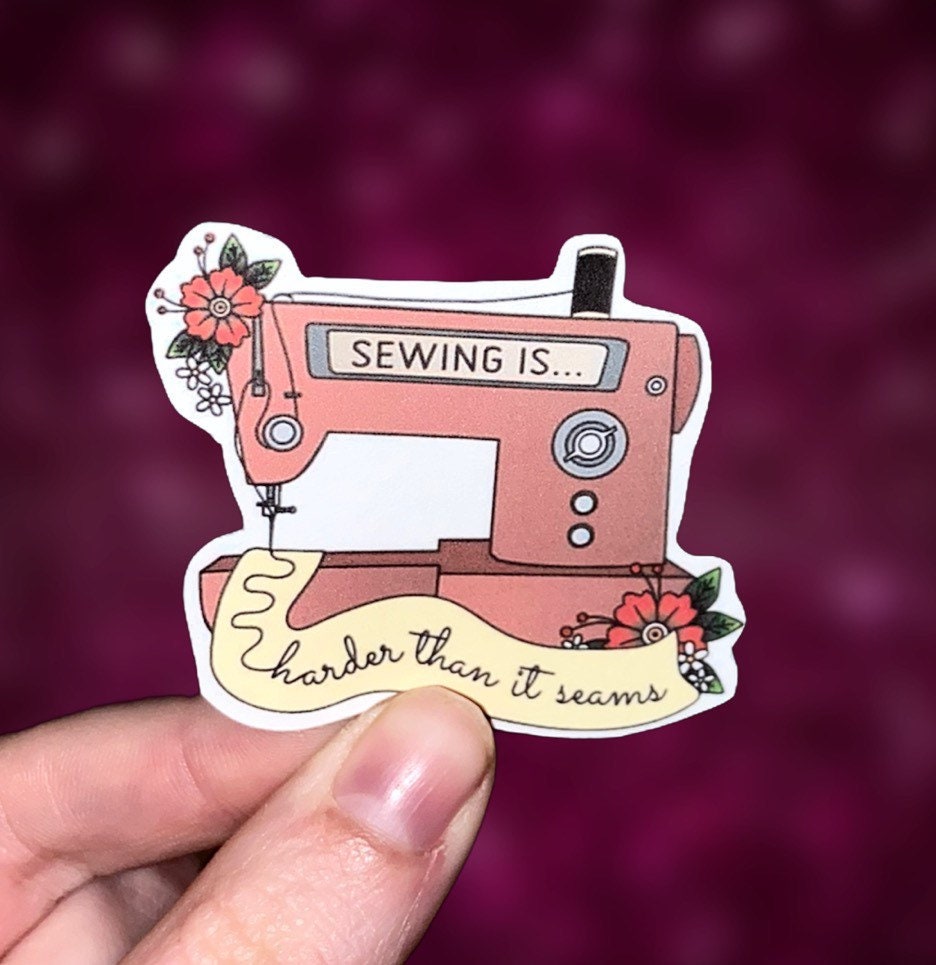 Sewing sticker Sewing Machine Stickers Gifts for seamstress Etsy
