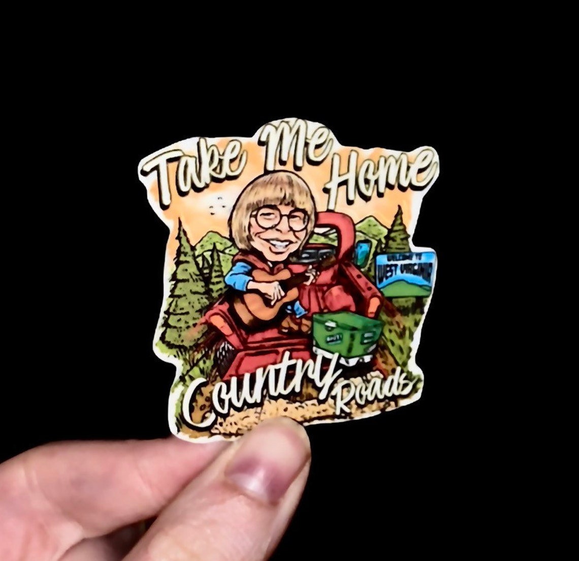 John Denver Stickers Country music stickers John Denver Etsy