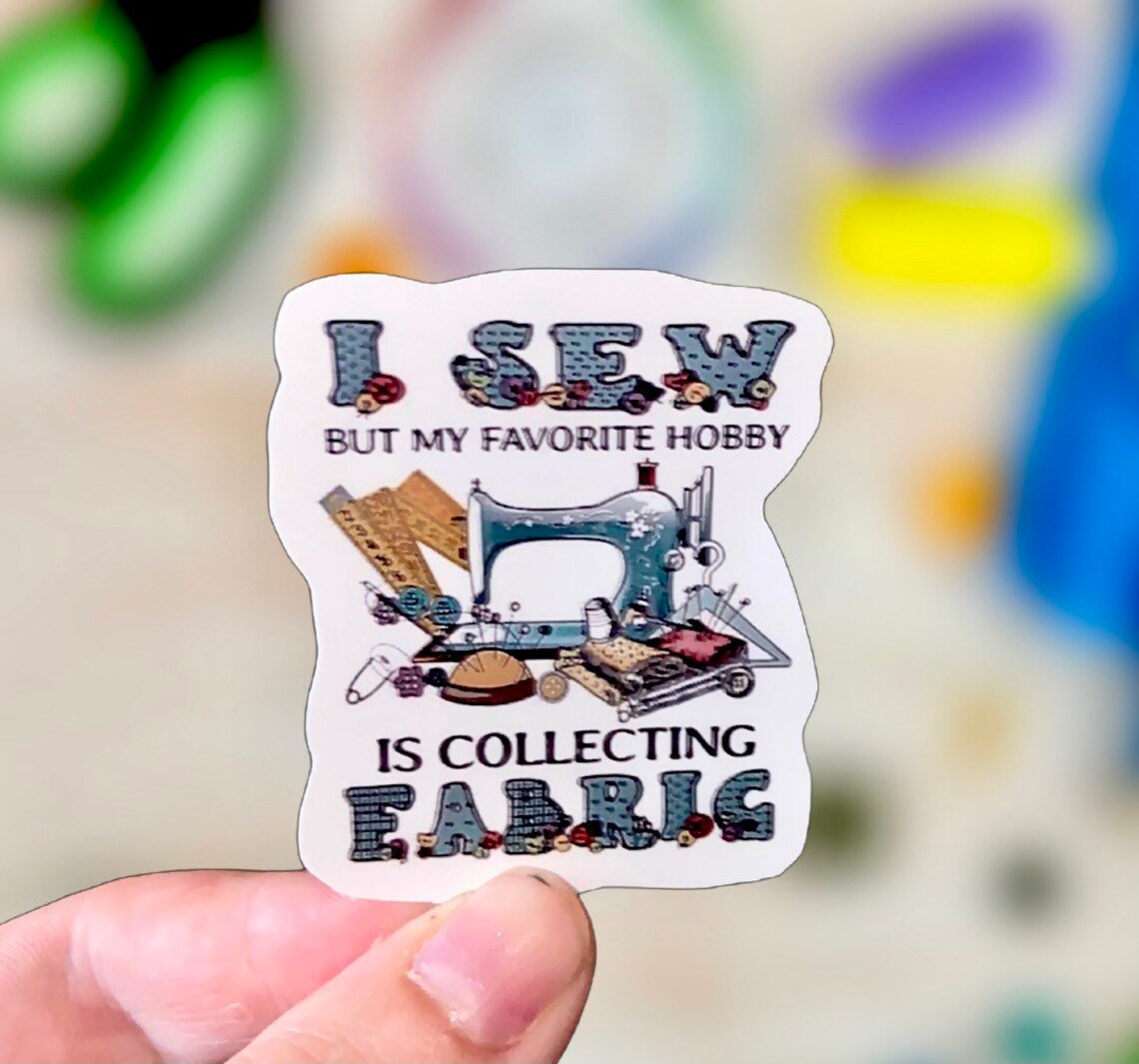Sewing sticker Seamstress Sticker Gifts for Sewers Crafters Etsy