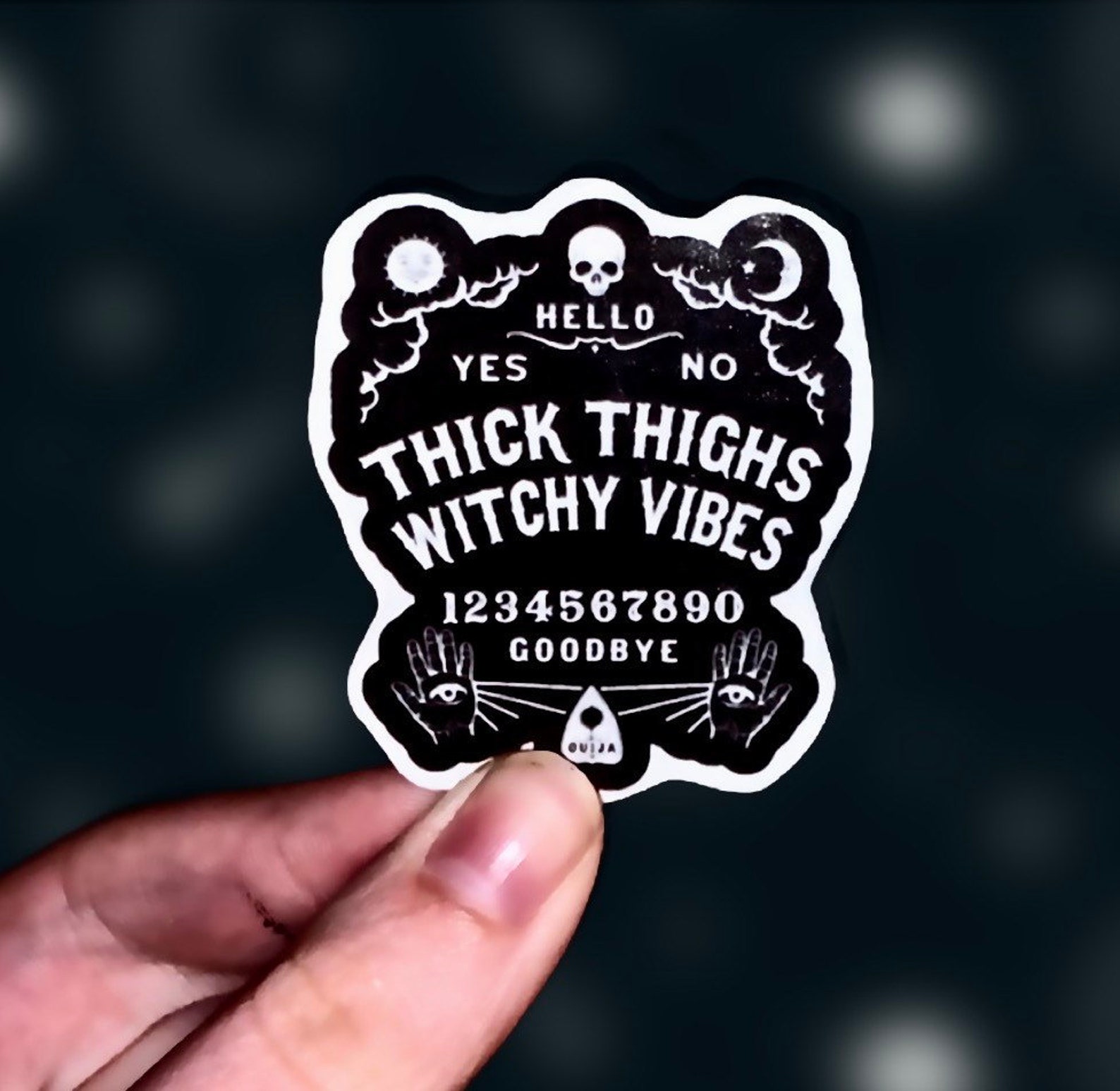 Witchy vibes sticker Witch Stickers Gothic Stickers gifts Etsy