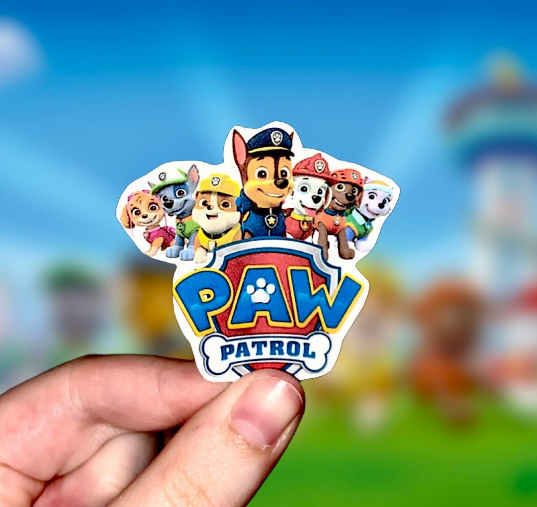 Paw Patrol Sticker Paw Patrol Party Favors Kids Stickers Etsy