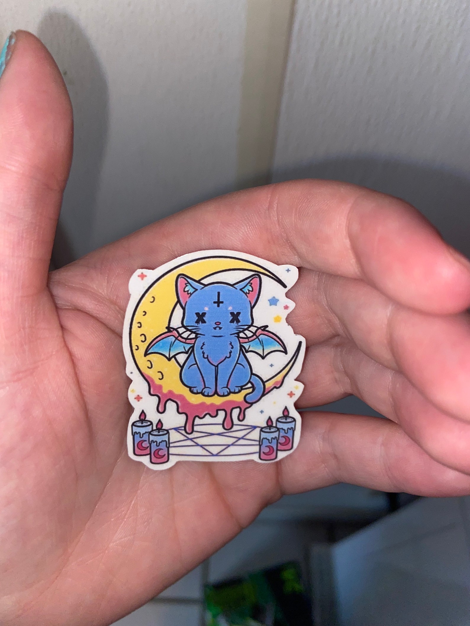 pastel goth stickers creepy stickers dark humor stickers