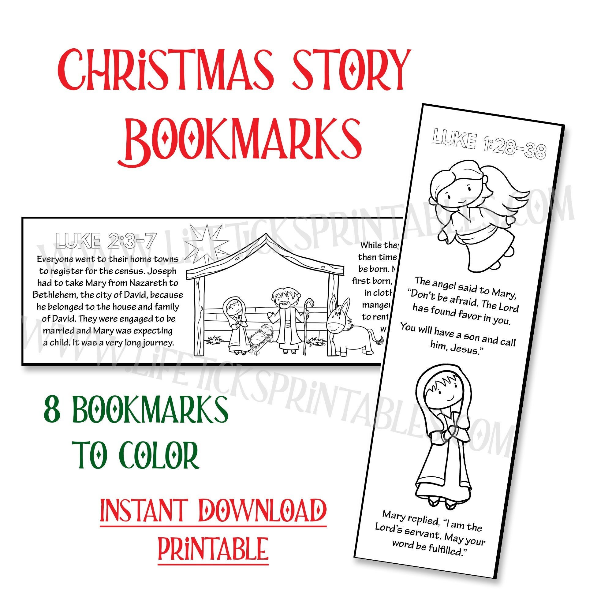 8-christmas-story-bookmarks-ready-for-children-to-color-true-christmas-story-coloring-fun-for-kids-instant-download-pdf-printable-etsy