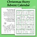 Christmas Story Advent Coloring Calendar: Bible Character & Verse 25 ...