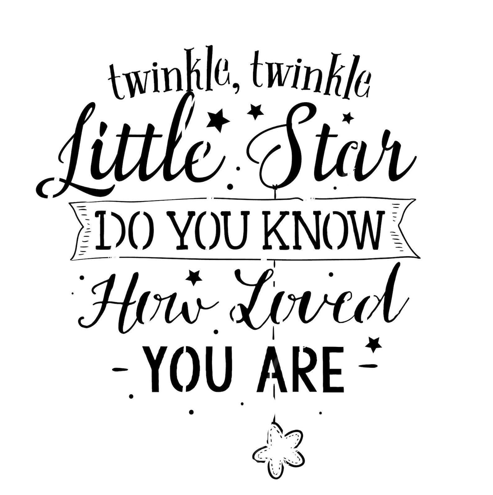 Twinkle Twinkle Little Star Stencil Cookie Airbrushing | Etsy