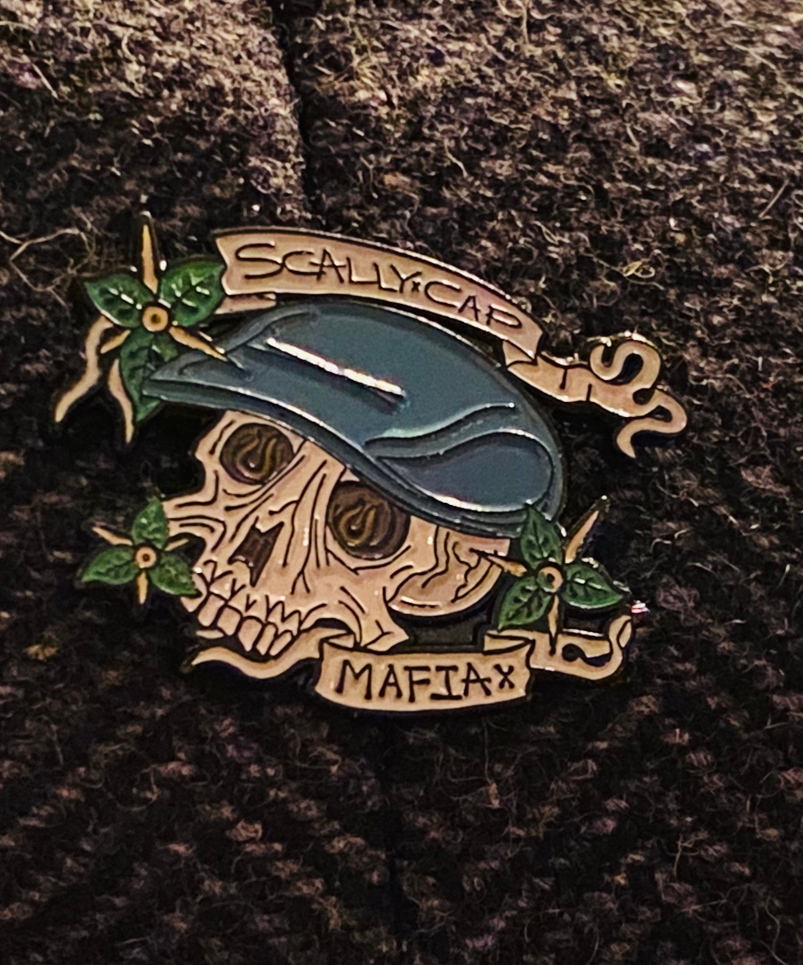 Scally Cap Mafia Pin Etsy
